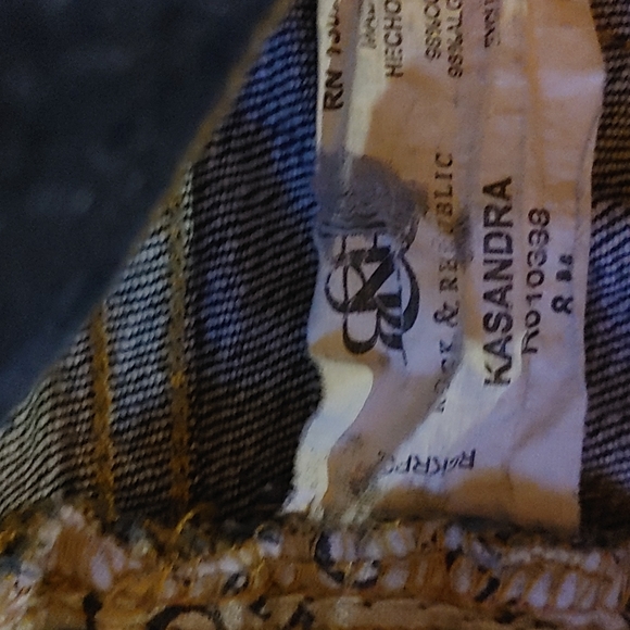 Rock & Republic Boot Cut Jeans Kasandra Rose Gold Stud Size 8 - Picture 11 of 12